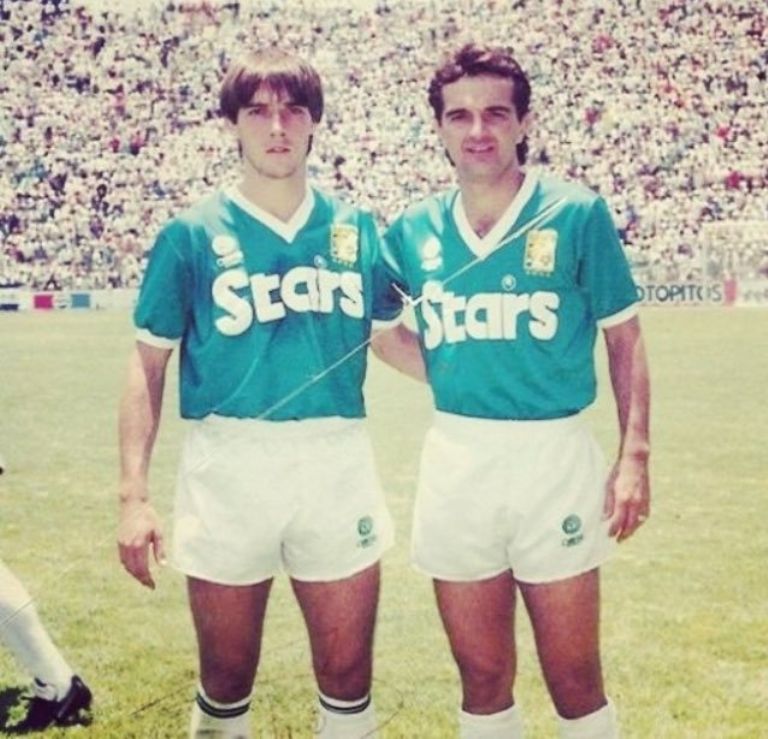 Marquinhos y Tita con León en los años 90.